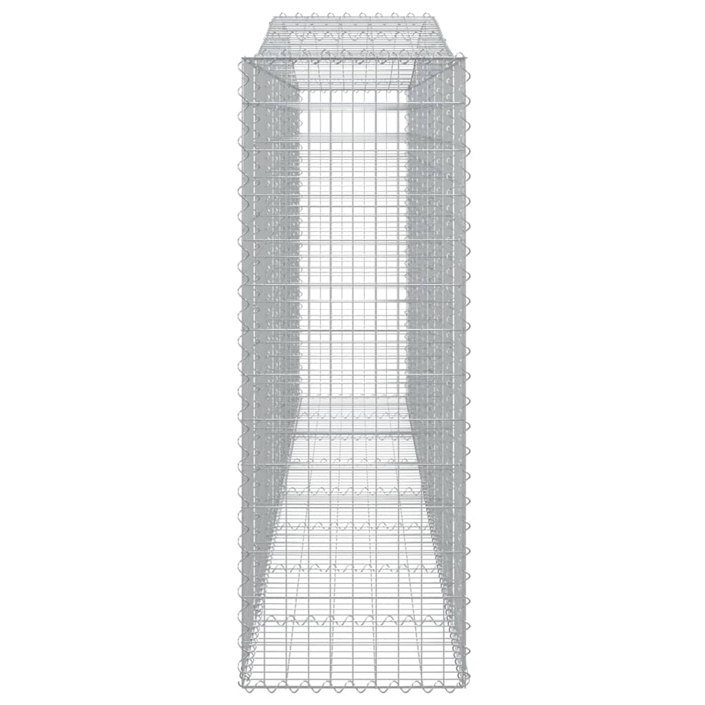 Coșuri gabion arcuite 2 buc, 400x50x140/160 cm, fier galvanizat