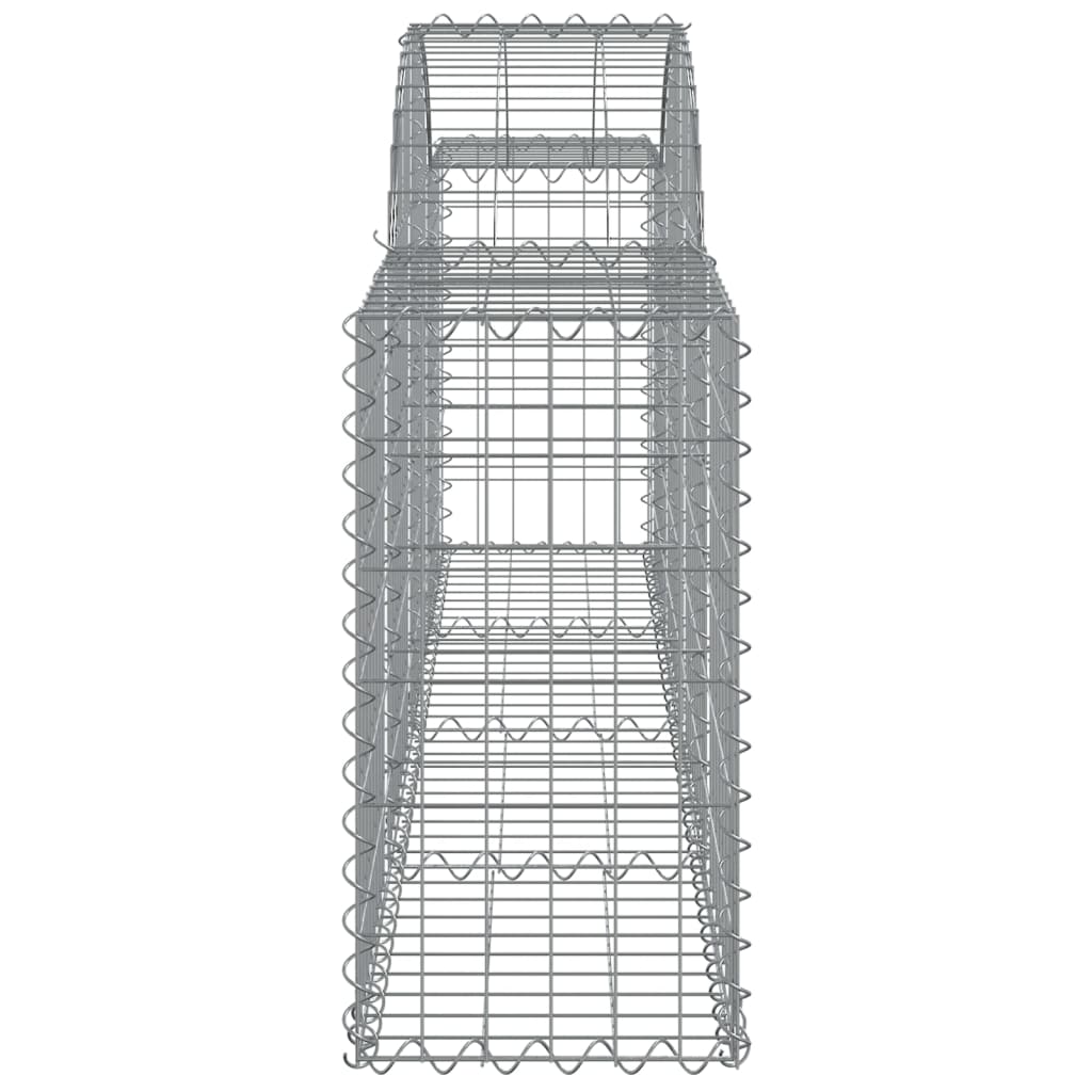 Coșuri gabion arcuite 4 buc, 200x30x60/80 cm, fier galvanizat