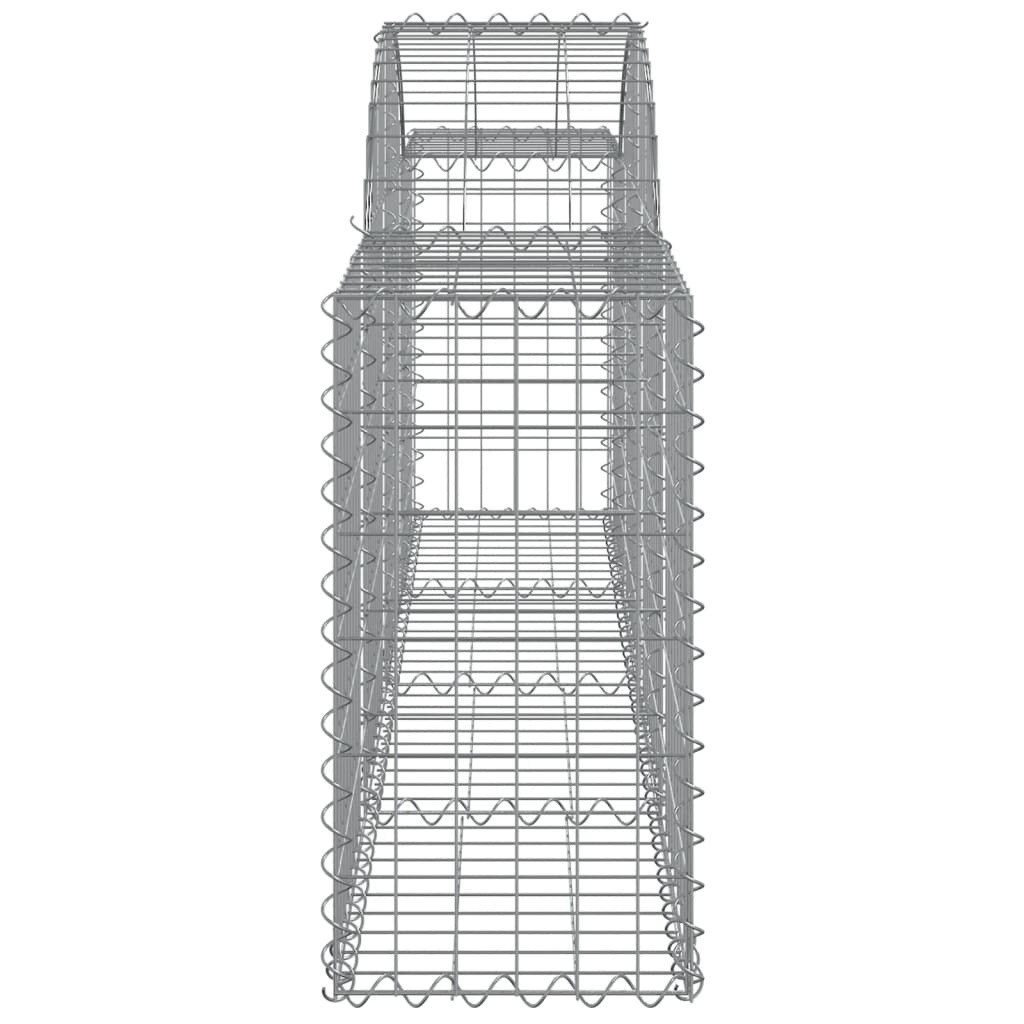 Coșuri gabion arcuite 5 buc, 200x30x60/80 cm, fier galvanizat