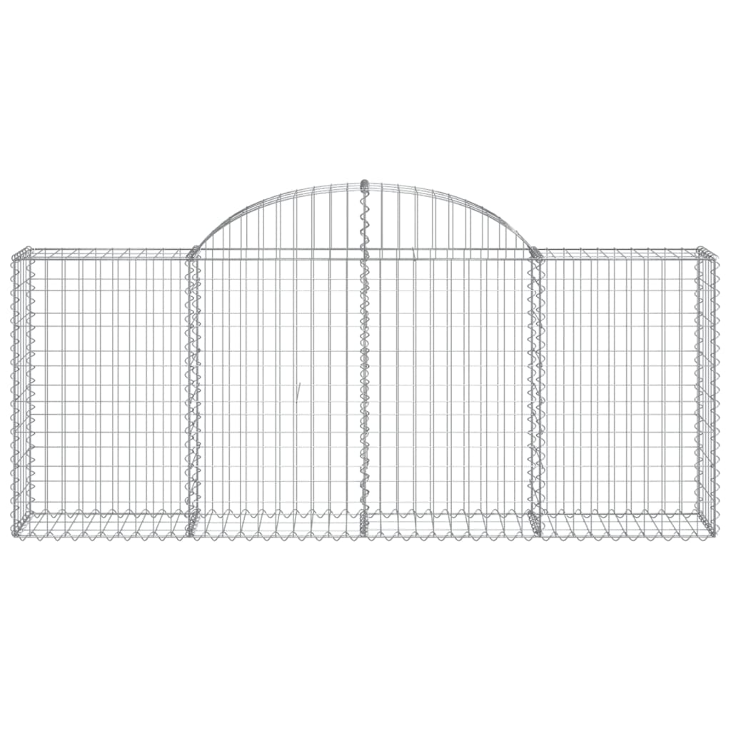 Coșuri gabion arcuite 3 buc, 200x30x80/100cm, fier galvanizat
