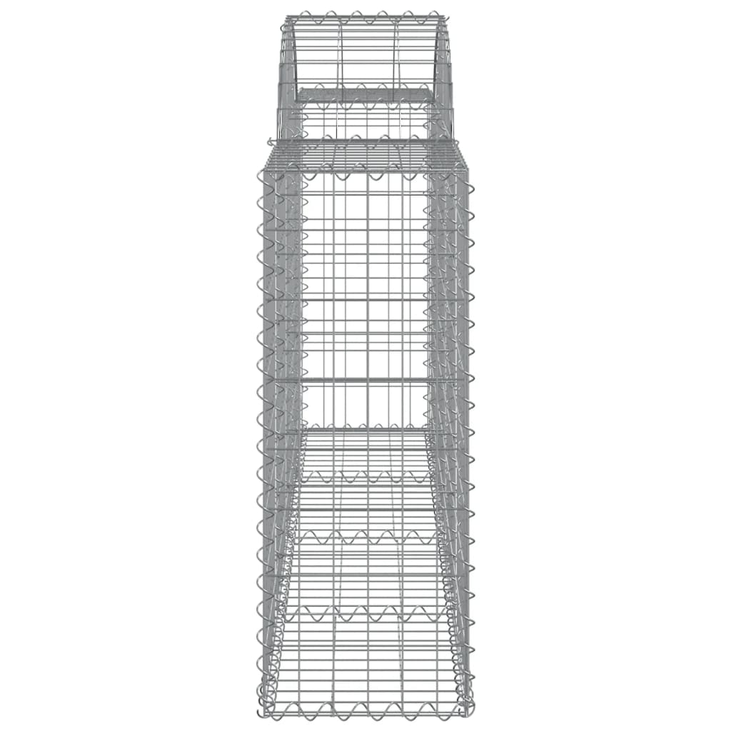 Coșuri gabion arcuite 3 buc, 200x30x80/100cm, fier galvanizat