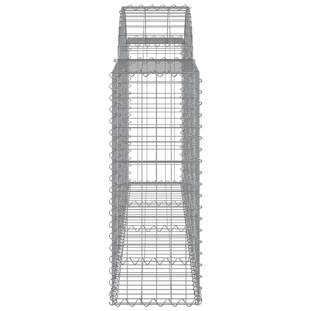 Coșuri gabion arcuite 9 buc, 200x30x80/100cm, fier galvanizat