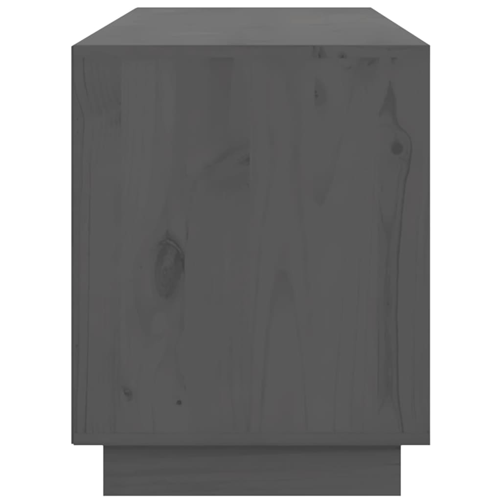 TV sideboard, gray, 176x37x47.5 cm, solid pine wood