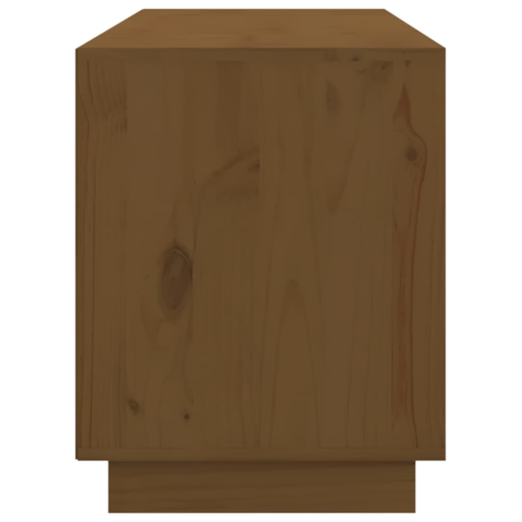 TV chest, honey brown, 176x37x47.5 cm, solid pine wood