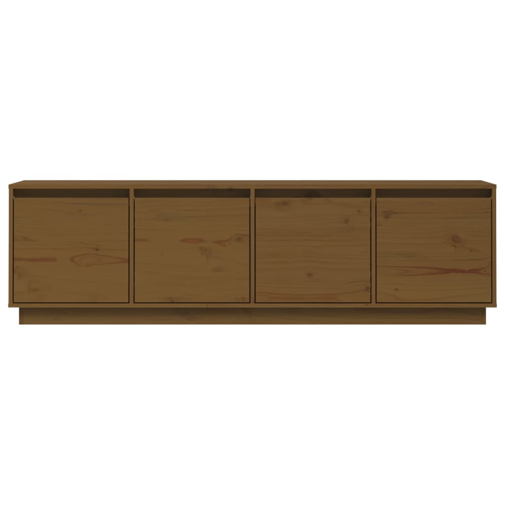 TV chest, honey brown, 156x37x45 cm, solid pine wood