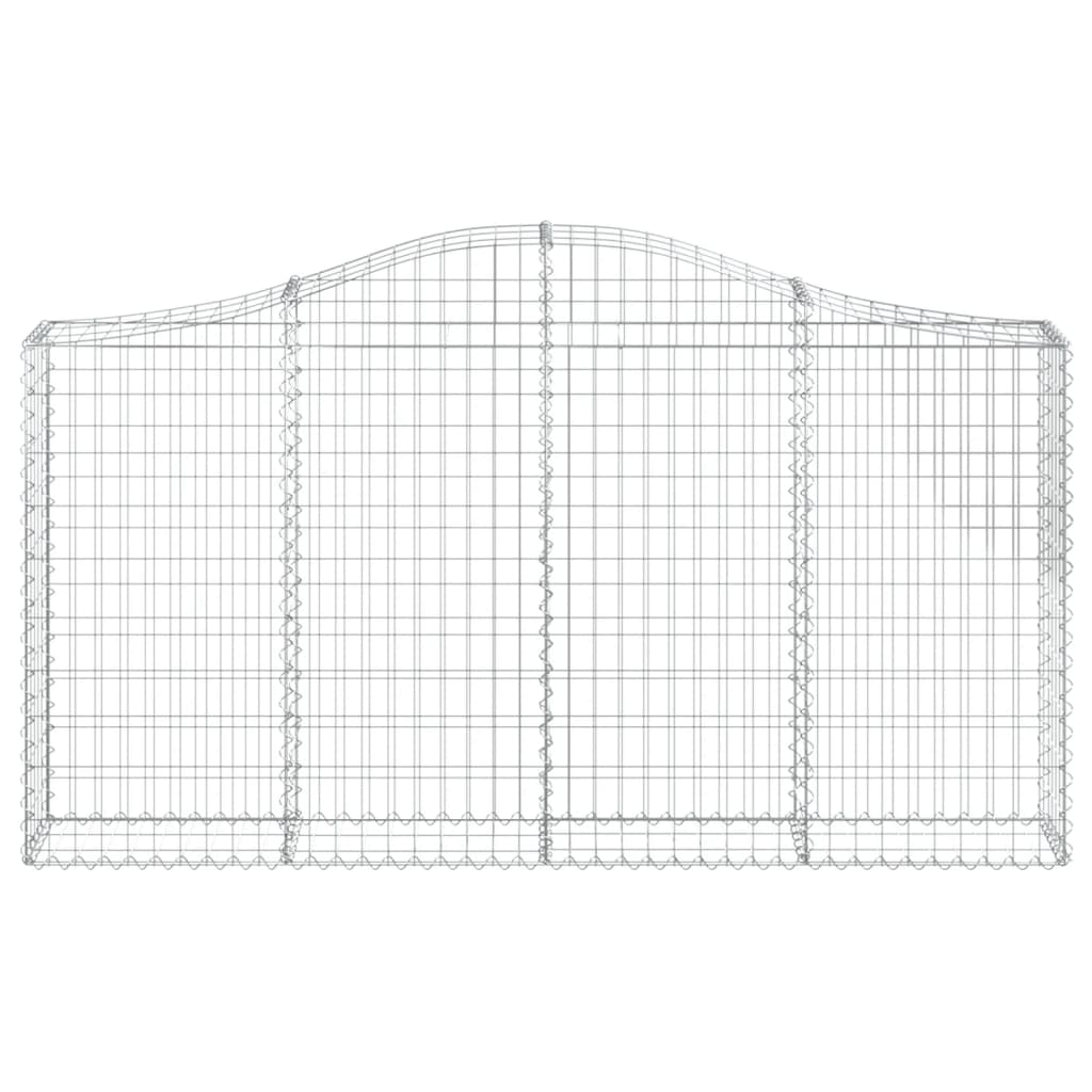 Coș gabion arcuit 200x30x100/120 cm fier galvanizat