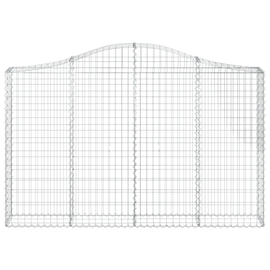 Coș gabion arcuit 200x30x120/140 cm fier galvanizat