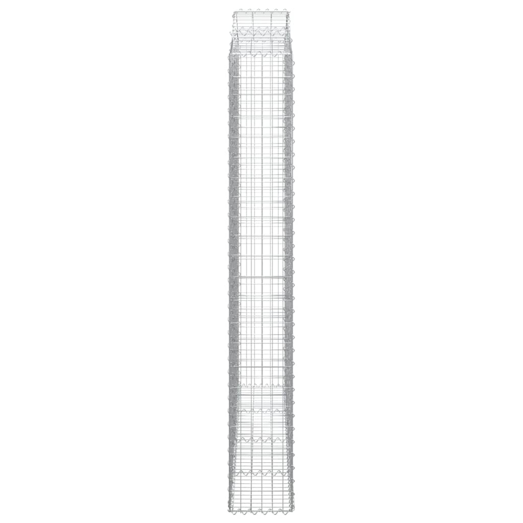Coș gabion arcuit, 200x30x220/240, fier galvanizat