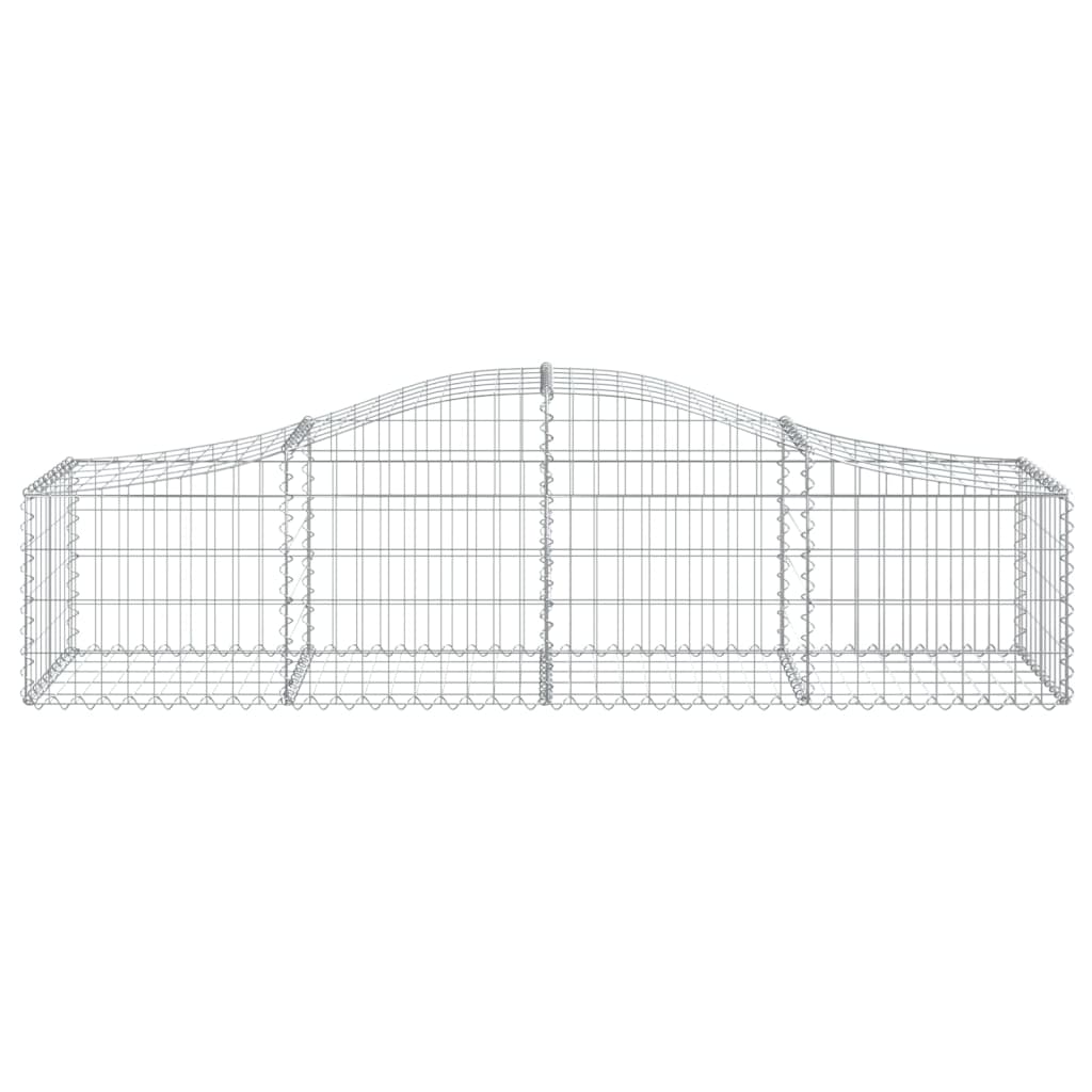 Coș gabion arcuit, 200x50x40/60 cm, fier galvanizat