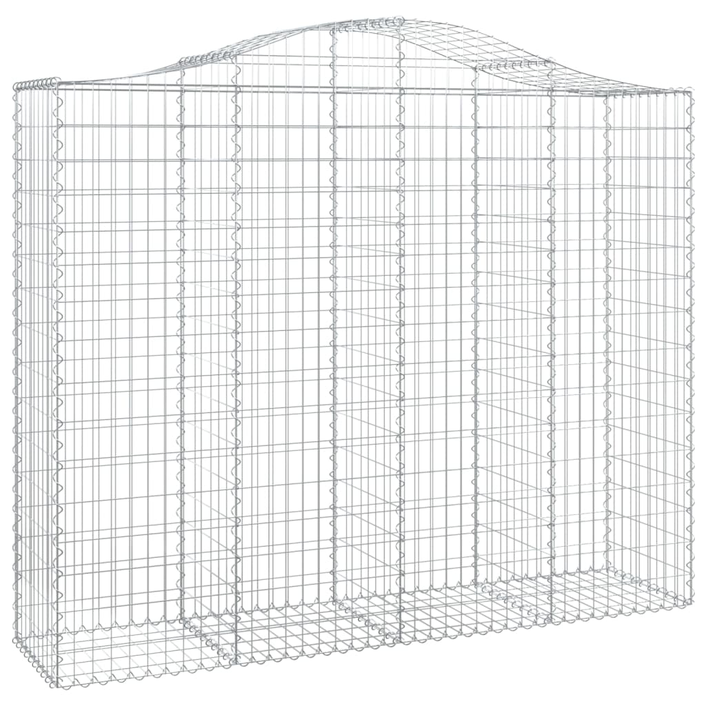 Coș gabion arcuit, 200x50x160/180 cm, fier galvanizat