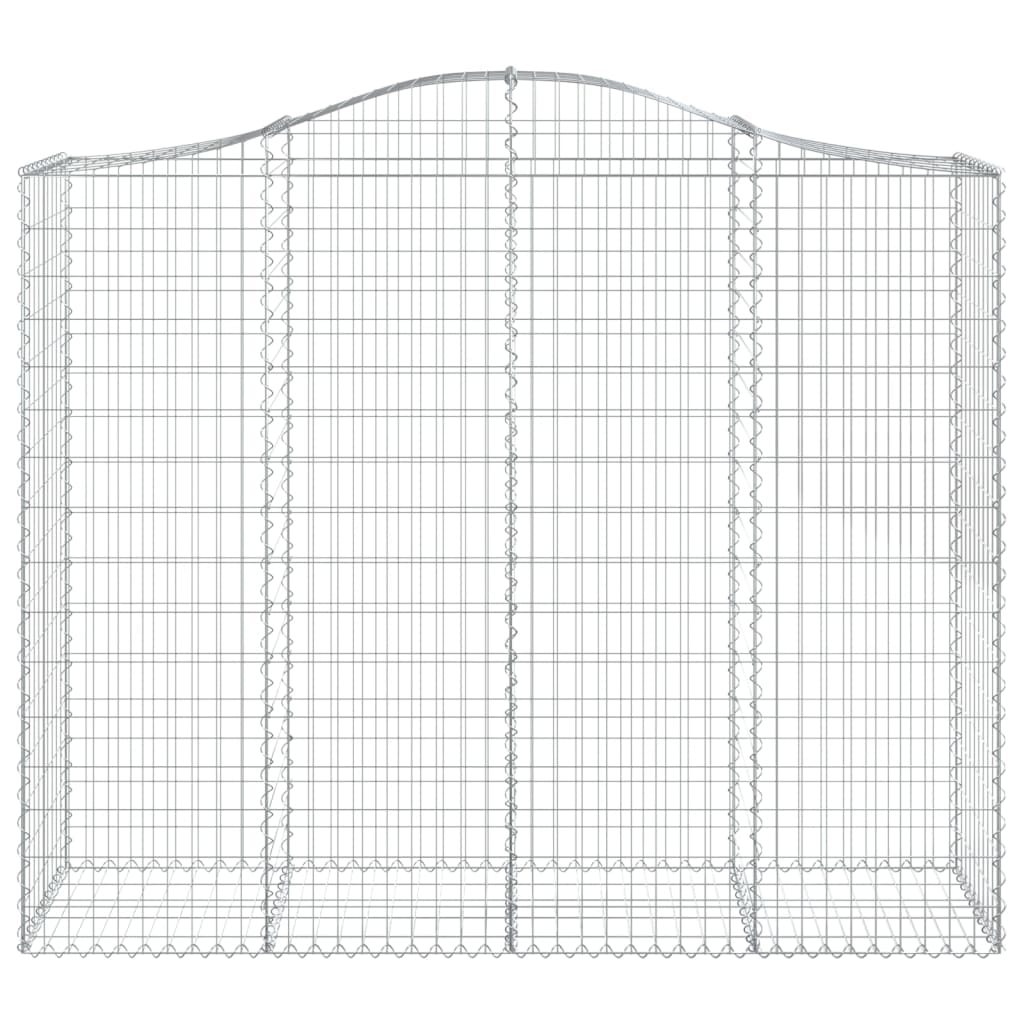 Coș gabion arcuit, 200x50x160/180 cm, fier galvanizat