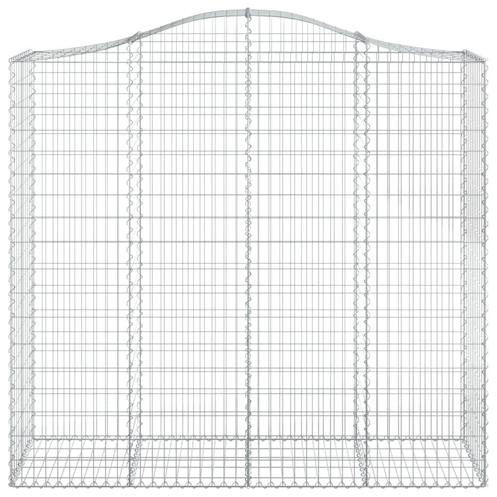 Coș gabion arcuit, 200x50x180/200 cm, fier galvanizat