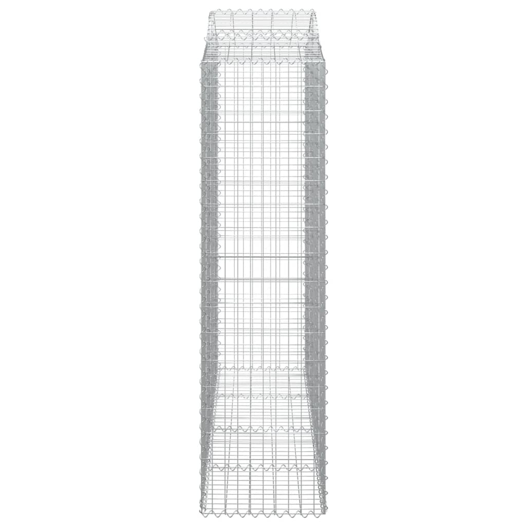Coș gabion arcuit, 200x50x180/200 cm, fier galvanizat