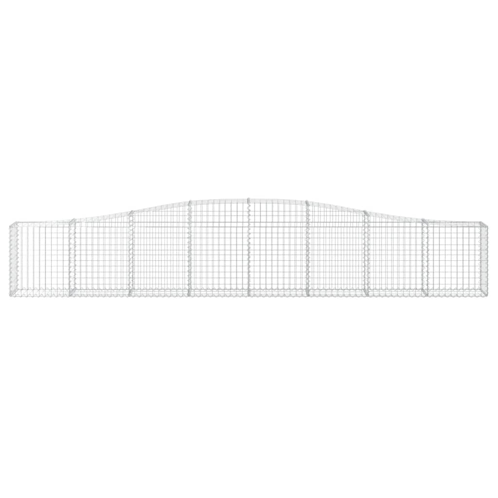 Coș gabion arcuit 400x30x60/80 cm fier galvanizat