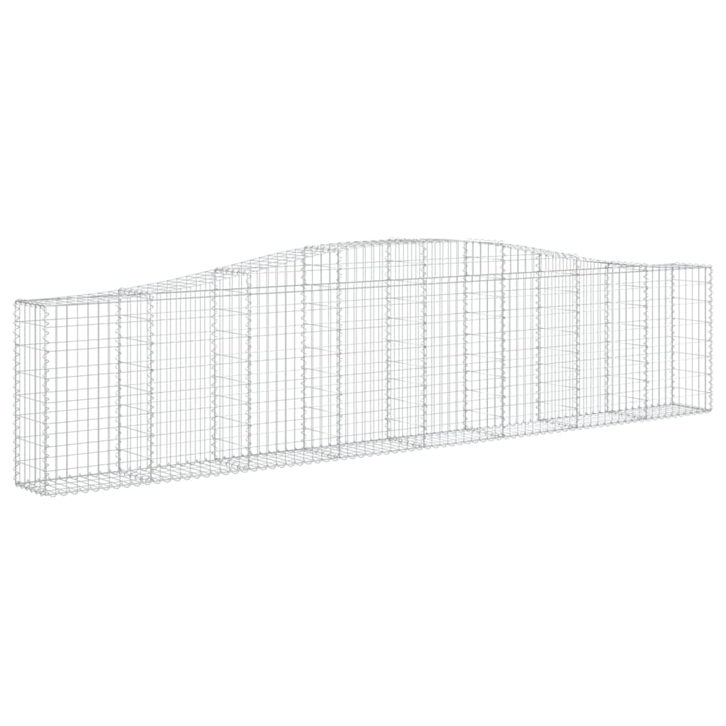 Coș gabion arcuit 400x30x80/100 cm fier galvanizat