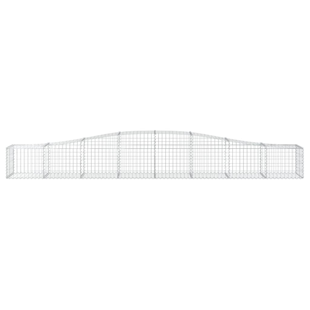 Coș gabion arcuit 400x50x40/60 cm fier galvanizat