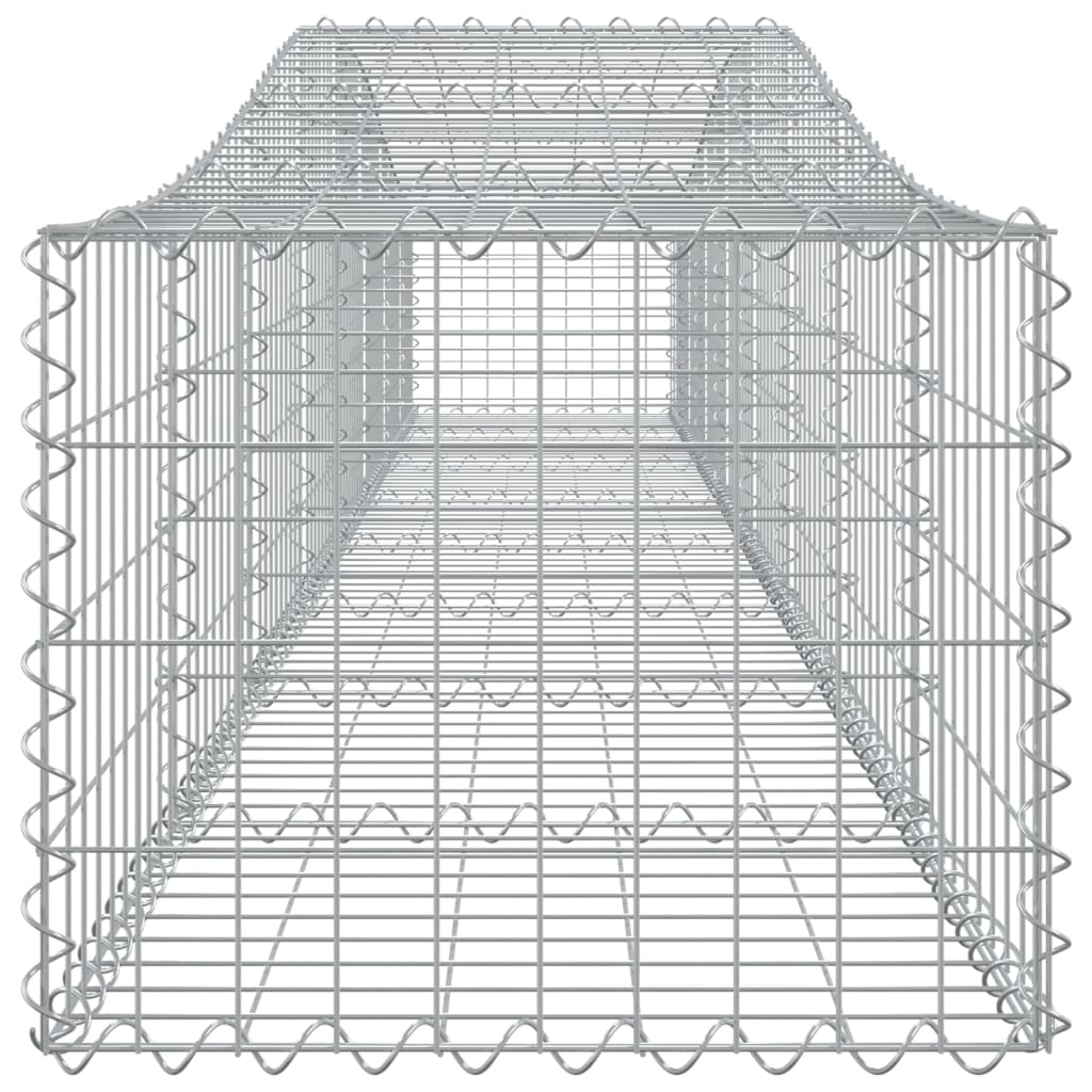 Coș gabion arcuit 400x50x40/60 cm fier galvanizat