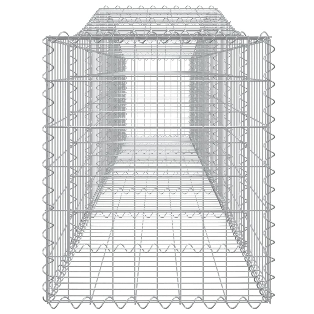 Coș gabion arcuit 400x50x60/80 cm fier galvanizat