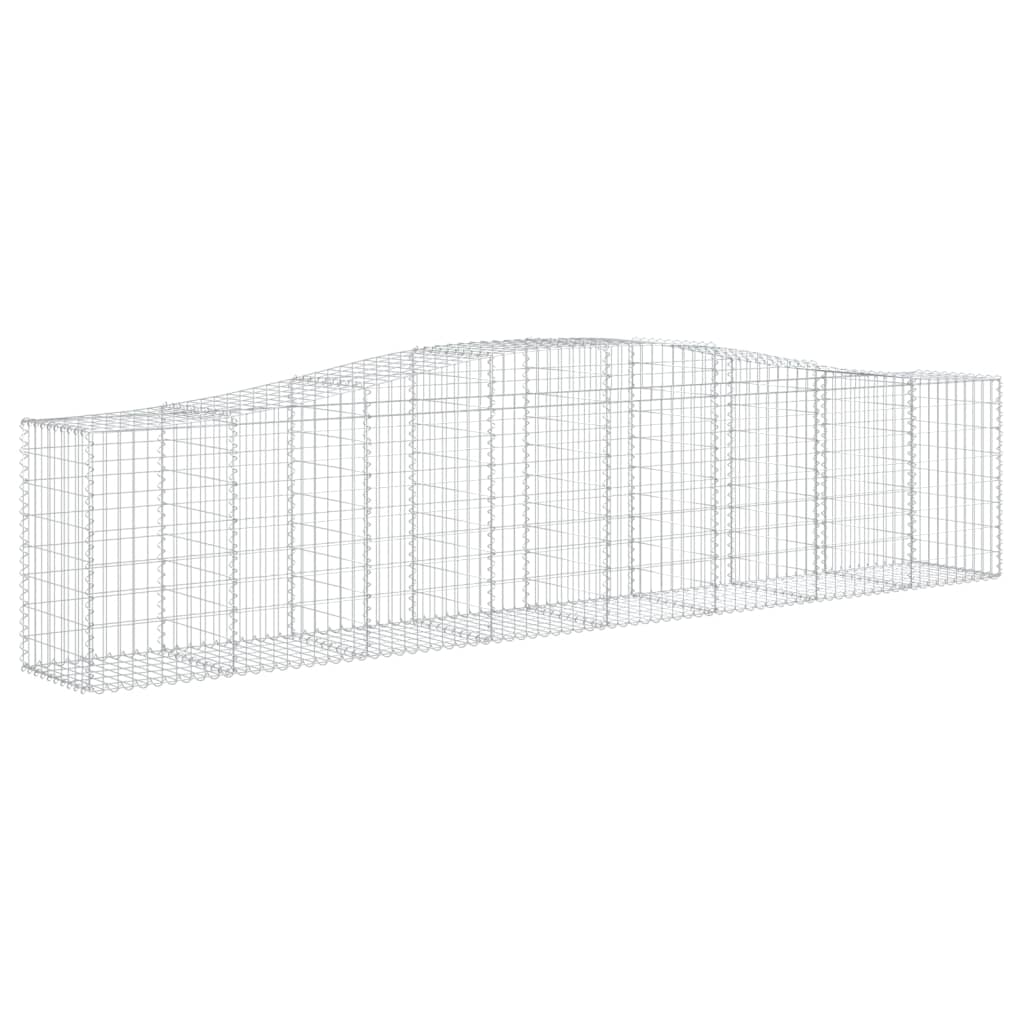 Coș gabion arcuit 400x50x80/100 cm fier galvanizat