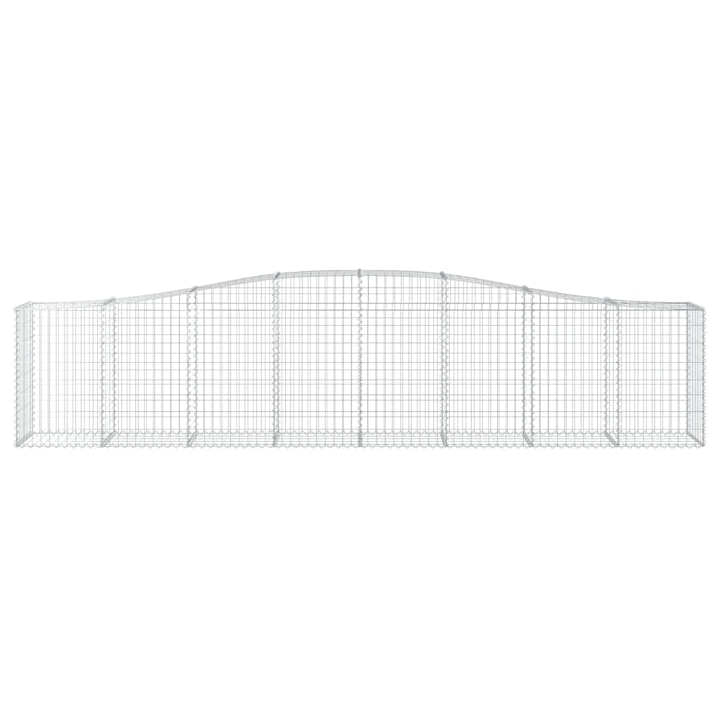 Coș gabion arcuit 400x50x80/100 cm fier galvanizat