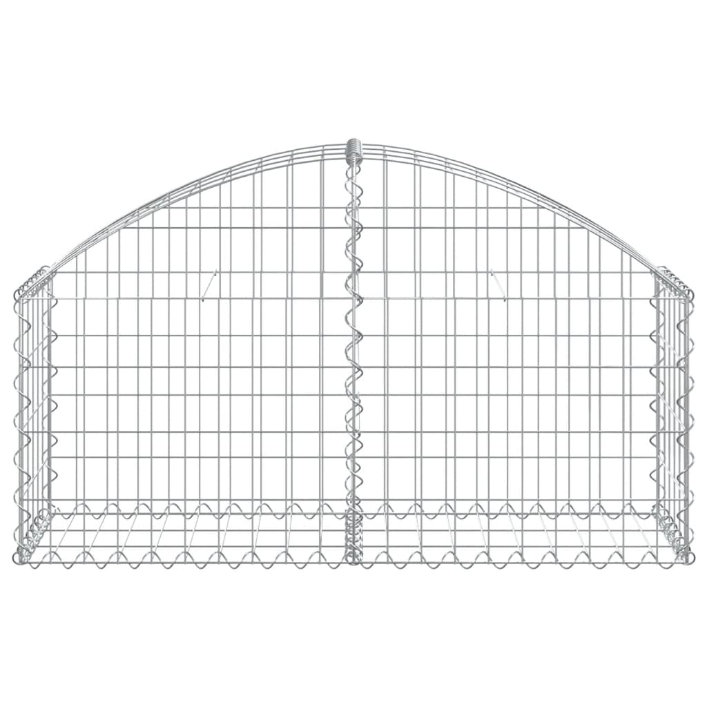 Coș gabion arcuit, 100x30x40/60 cm, fier galvanizat