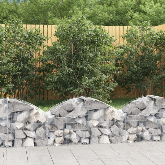 Coș gabion arcuit, 100x30x40/60 cm, fier galvanizat