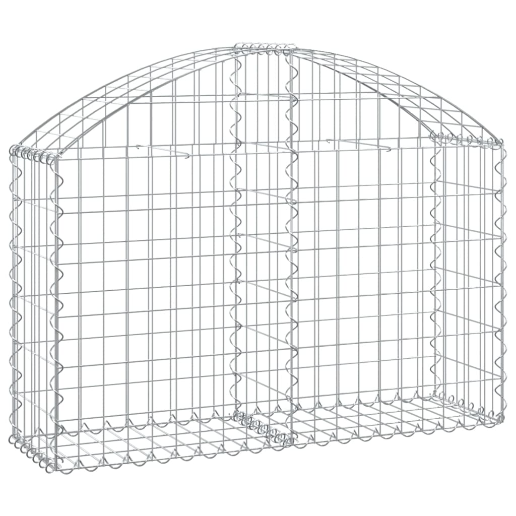 Coș gabion arcuit, 100x30x60/80 cm, fier galvanizat