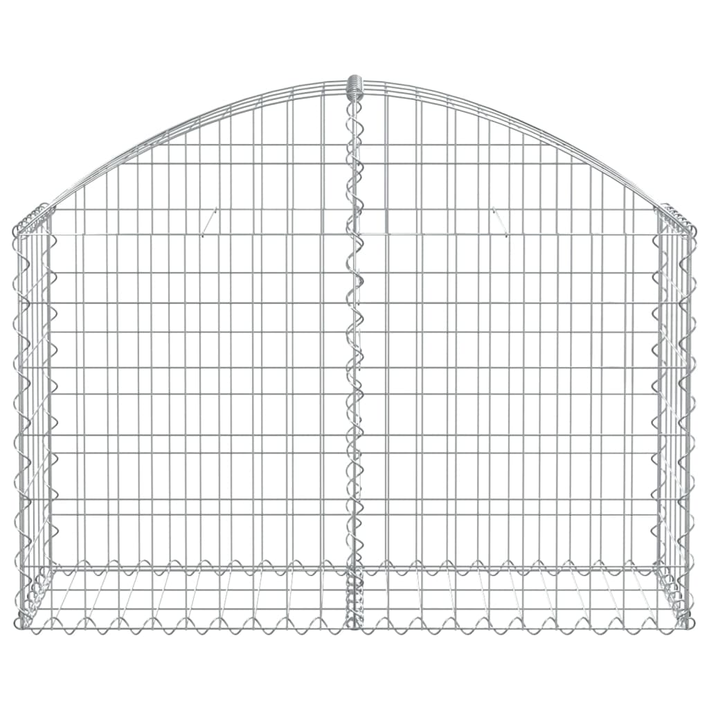 Coș gabion arcuit, 100x30x60/80 cm, fier galvanizat