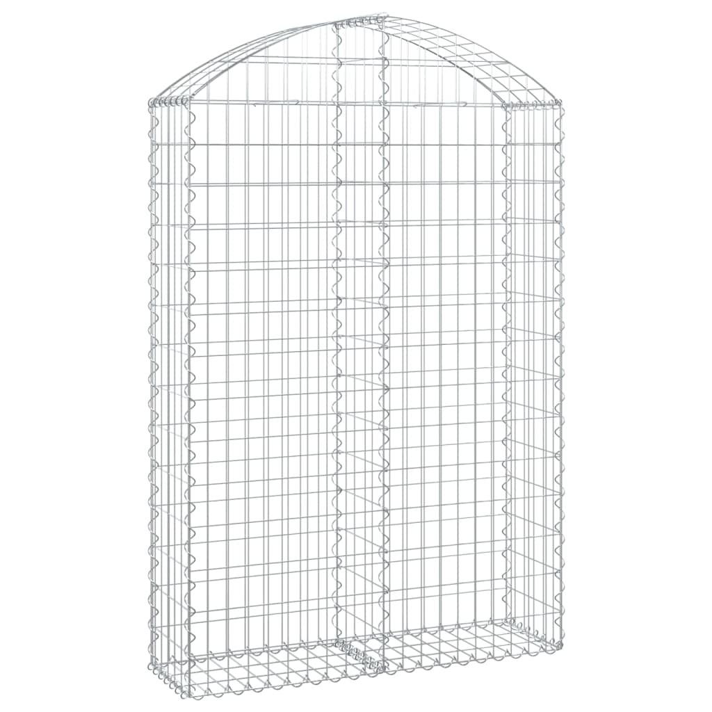 Coș gabion arcuit, 100x30x140/160 cm, fier galvanizat