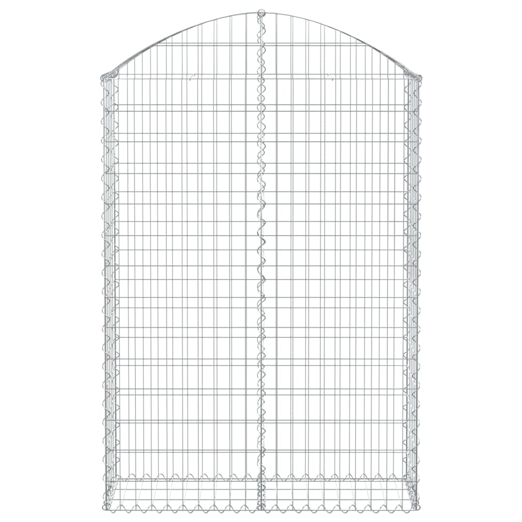 Coș gabion arcuit, 100x30x140/160 cm, fier galvanizat