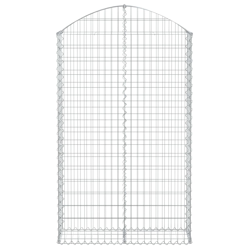 Coș gabion arcuit, 100x30x160/180 cm, fier galvanizat