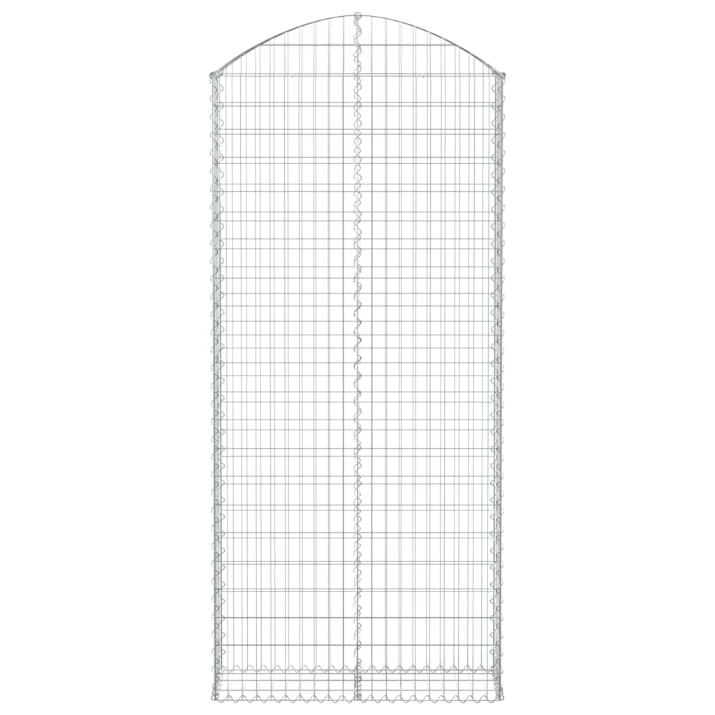 Coș gabion arcuit, 100x30x220/240 cm, fier galvanizat