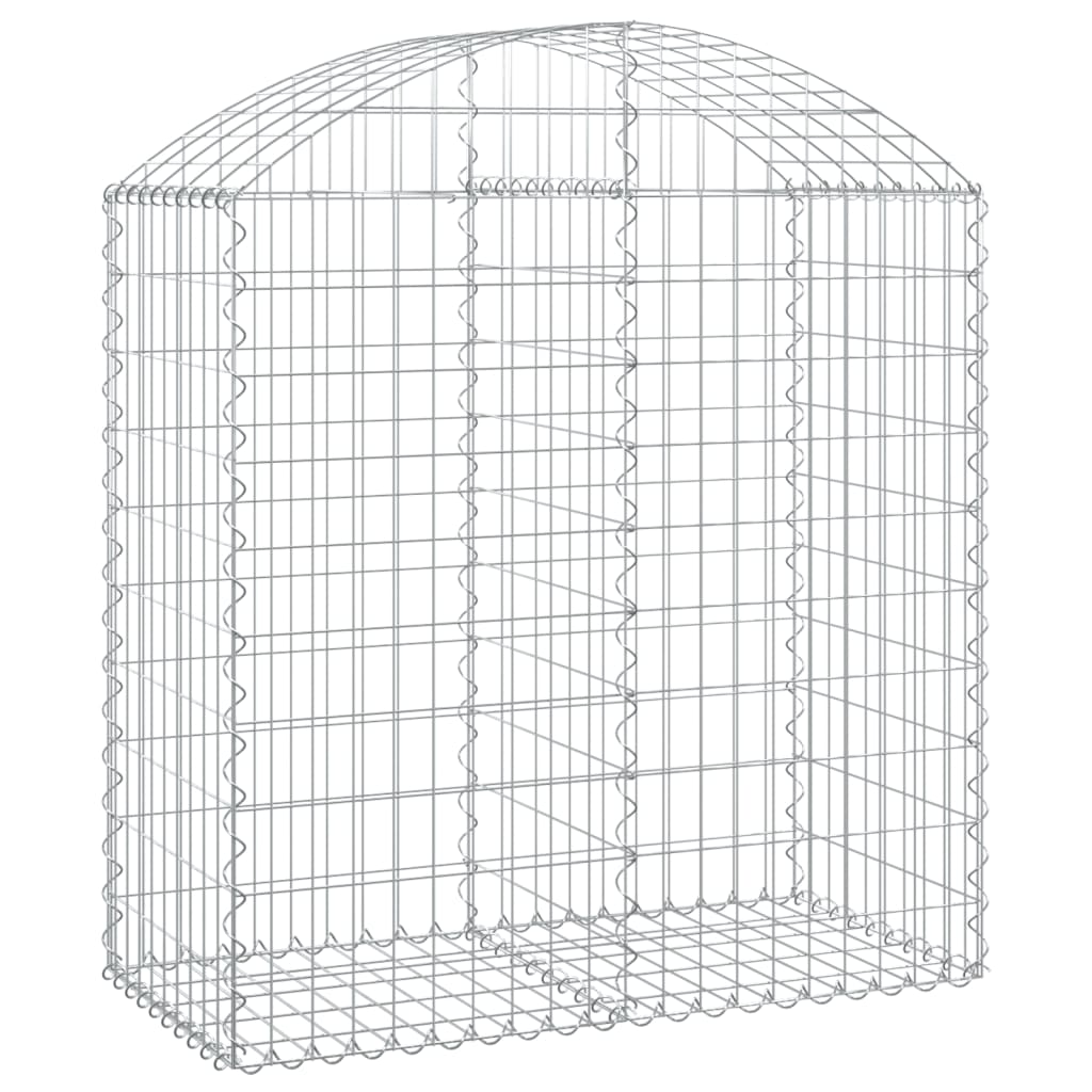 Coș gabion arcuit, 100x50x100/120 cm, fier galvanizat
