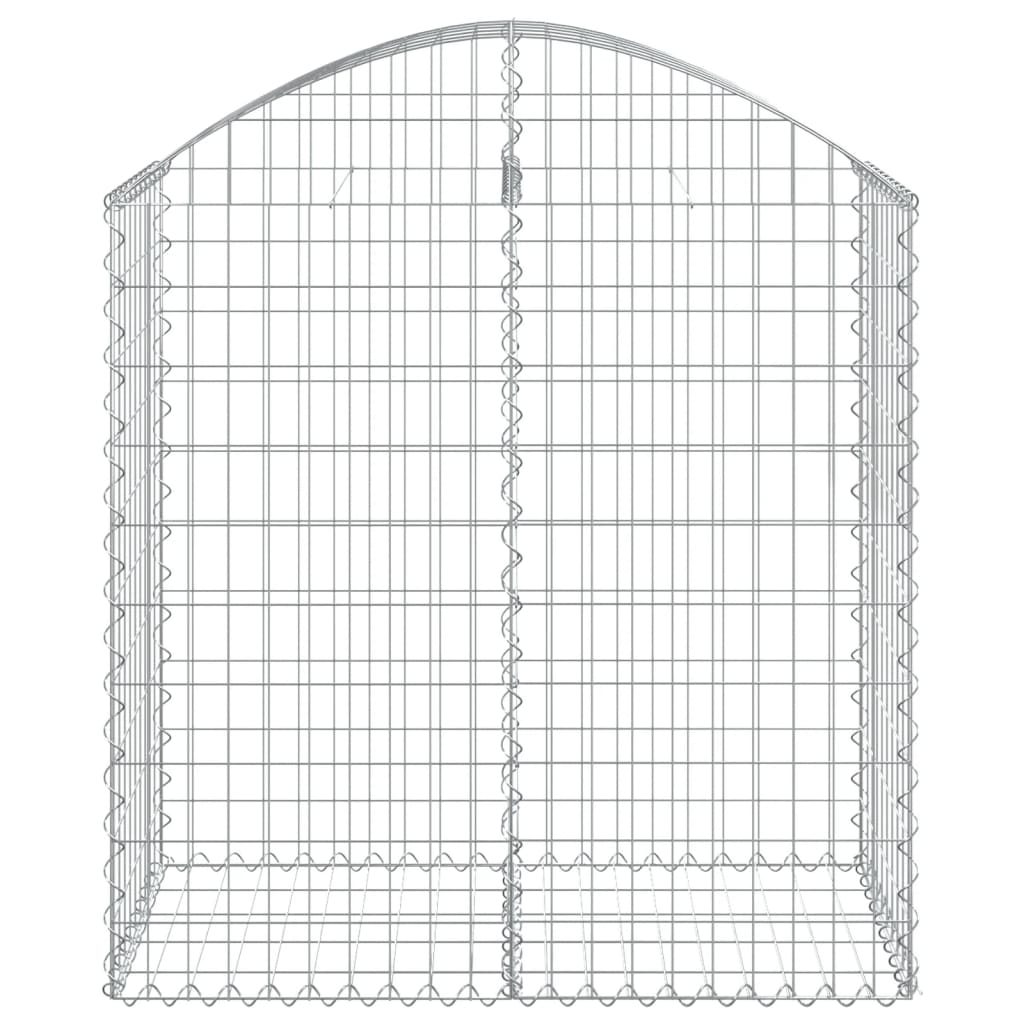 Coș gabion arcuit, 100x50x100/120 cm, fier galvanizat