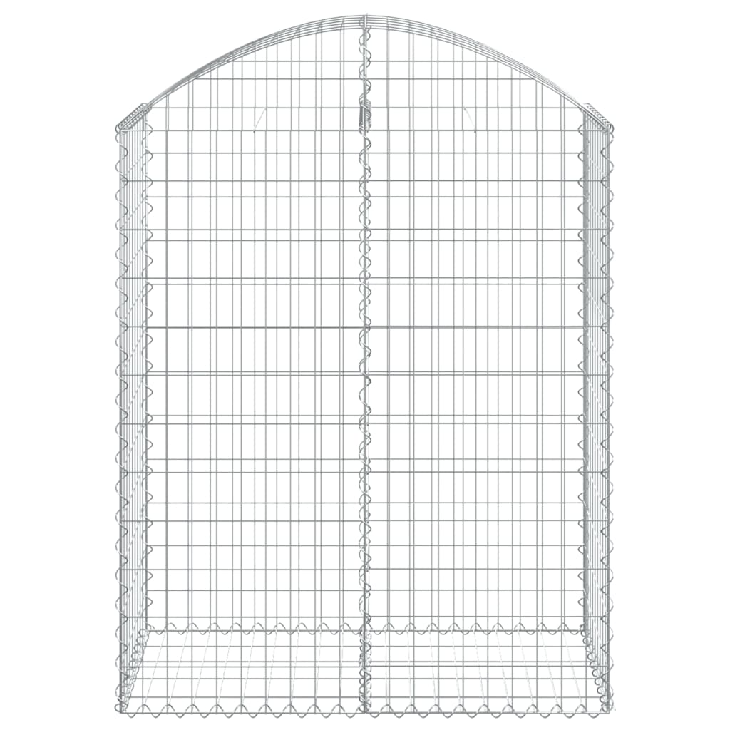 Coș gabion arcuit, 100x50x120/140 cm, fier galvanizat