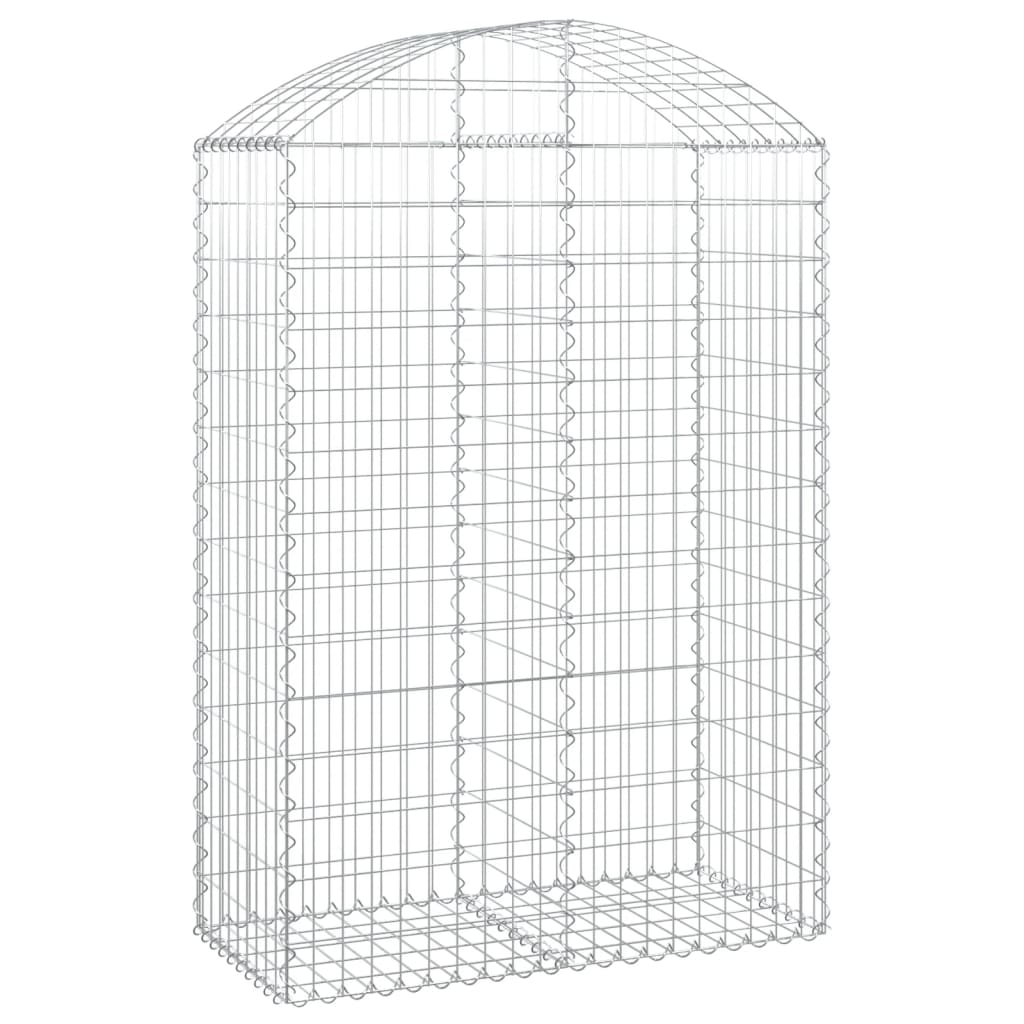 Coș gabion arcuit, 100x50x140/160 cm, fier galvanizat