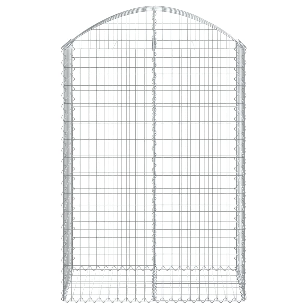 Coș gabion arcuit, 100x50x140/160 cm, fier galvanizat
