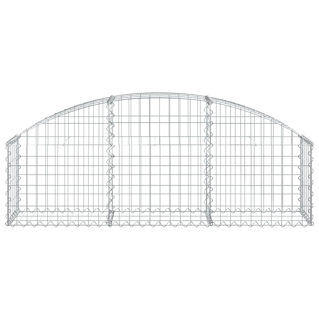 Coș gabion arcuit, 150x30x40/60 cm, fier galvanizat