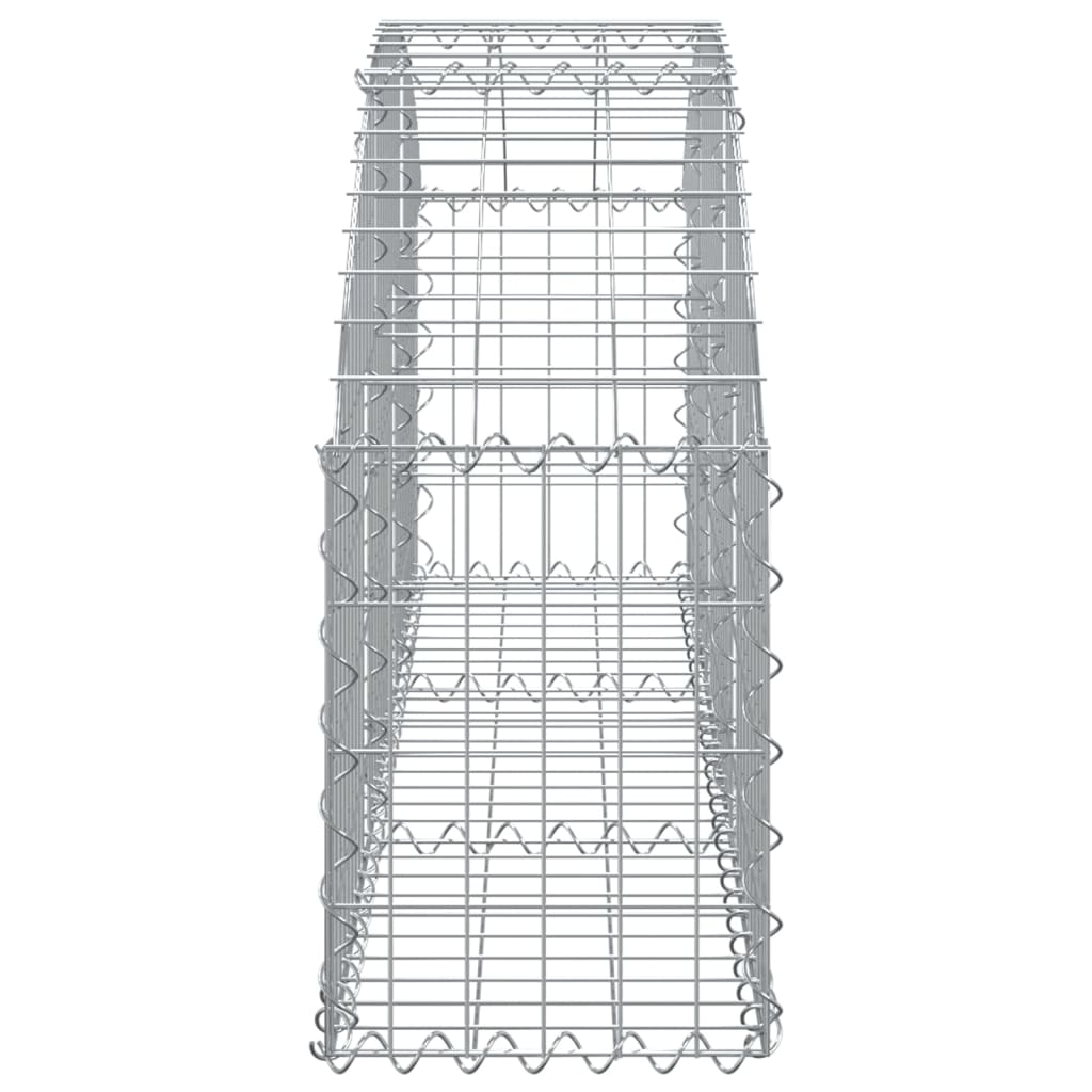 Coș gabion arcuit, 150x30x40/60 cm, fier galvanizat