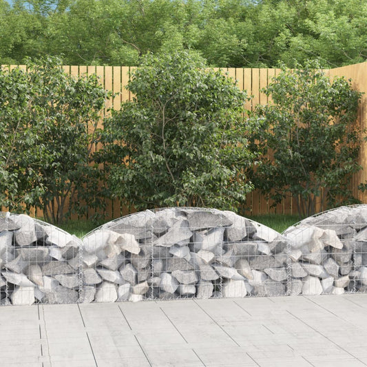 Coș gabion arcuit, 150x30x40/60 cm, fier galvanizat