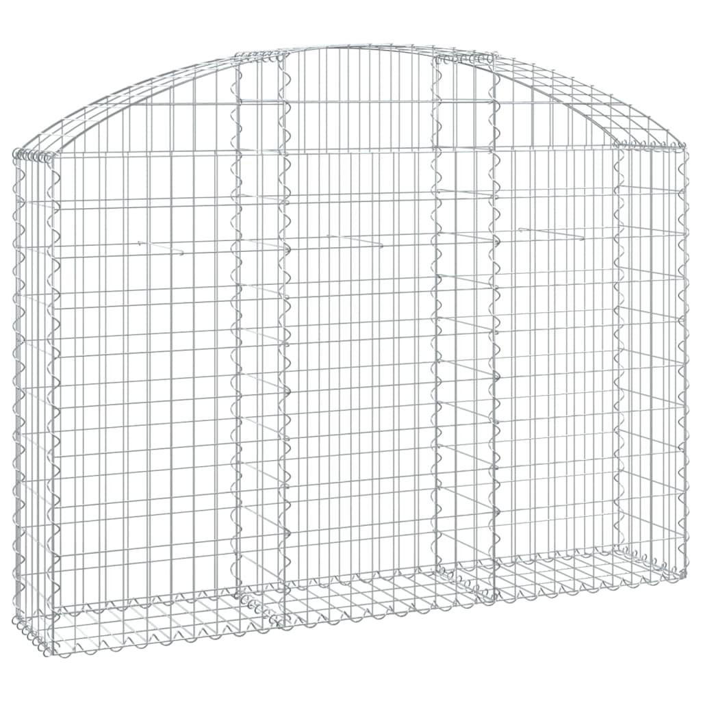 Coș gabion arcuit, 150x30x100/120 cm, fier galvanizat