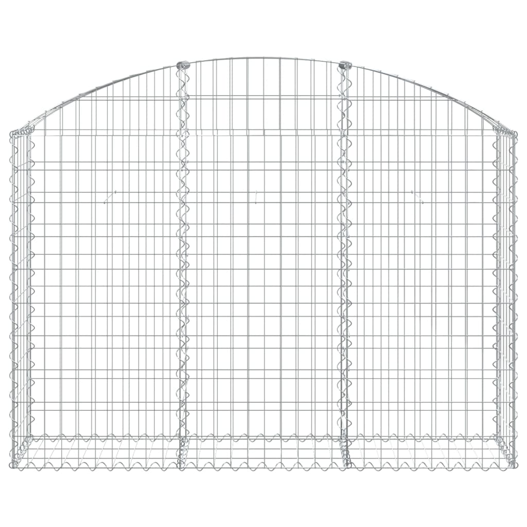 Coș gabion arcuit, 150x30x100/120 cm, fier galvanizat