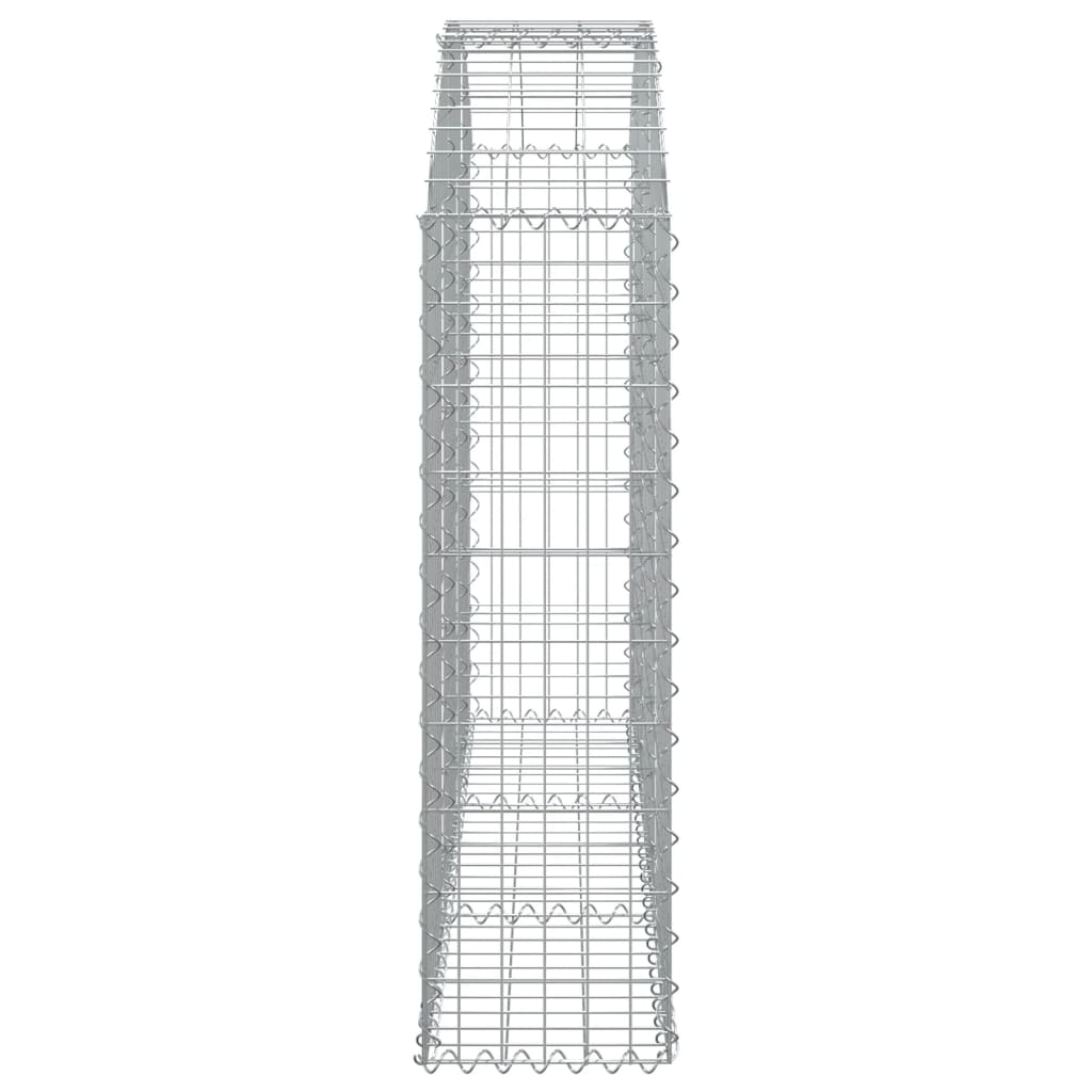 Coș gabion arcuit, 150x30x100/120 cm, fier galvanizat