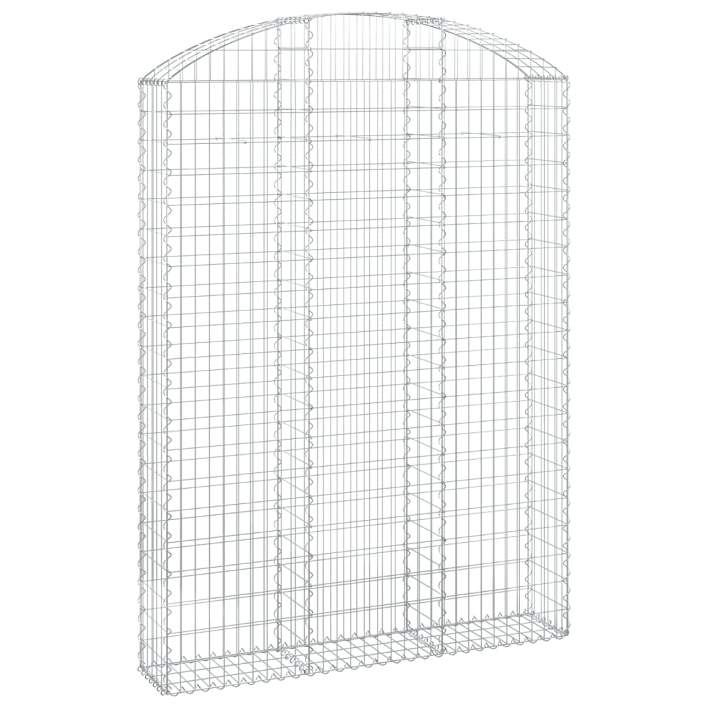 Coș gabion arcuit, 150x30x200/220 cm, fier galvanizat