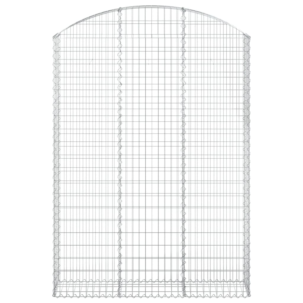 Coș gabion arcuit, 150x30x200/220 cm, fier galvanizat