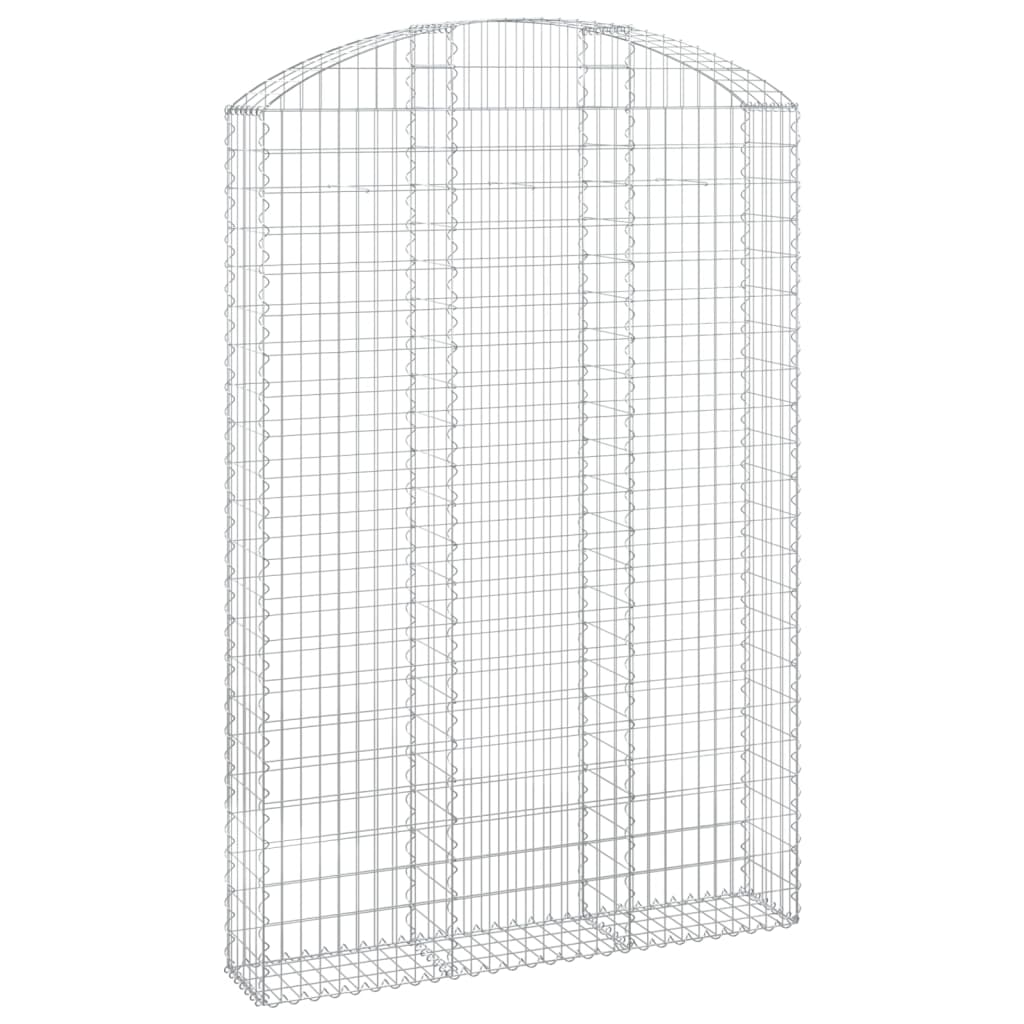 Coș gabion arcuit, 150x30x220/240 cm, fier galvanizat