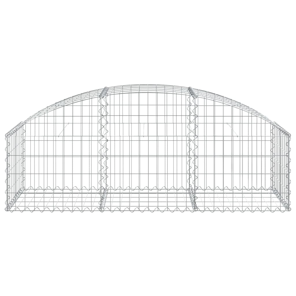 Coș gabion arcuit, 150x50x40/60 cm, fier galvanizat