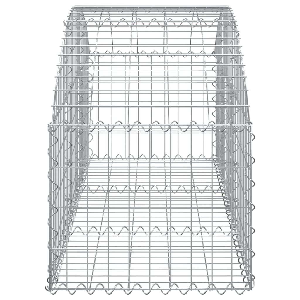 Coș gabion arcuit, 150x50x40/60 cm, fier galvanizat