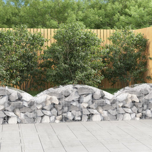 Coș gabion arcuit, 150x50x40/60 cm, fier galvanizat