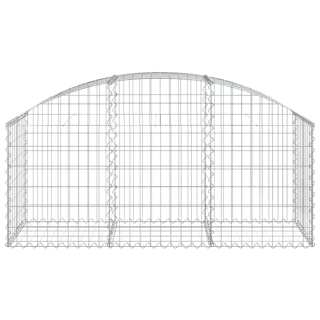 Coș gabion arcuit, 150x50x60/80 cm, fier galvanizat